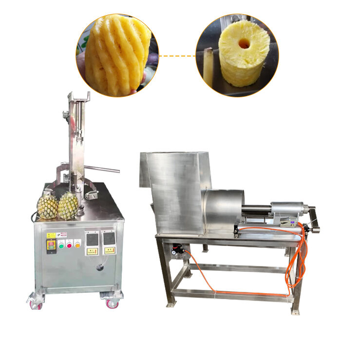 automatic pineapple peeling coring machine