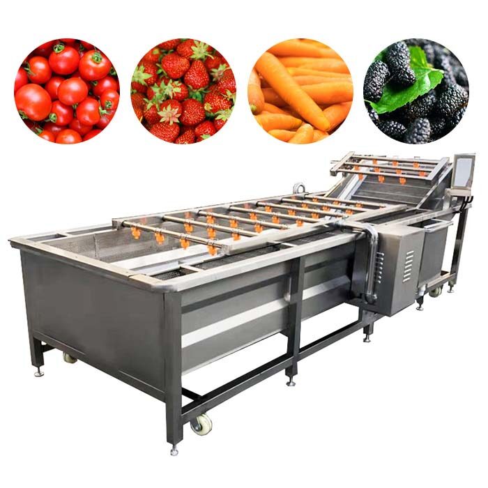 مبدأ عمل ماكينة غسل الفواكه والخضروات