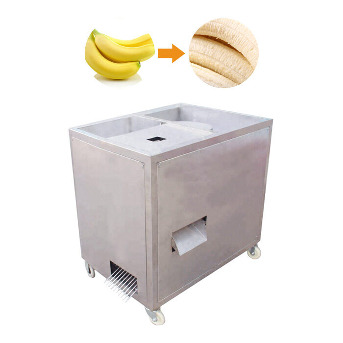 máquina de descascar banana crua