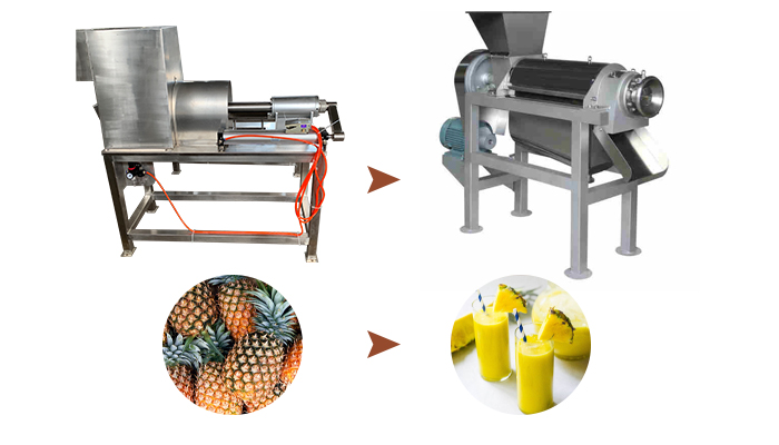 Machine de traitement de jus d'ananas