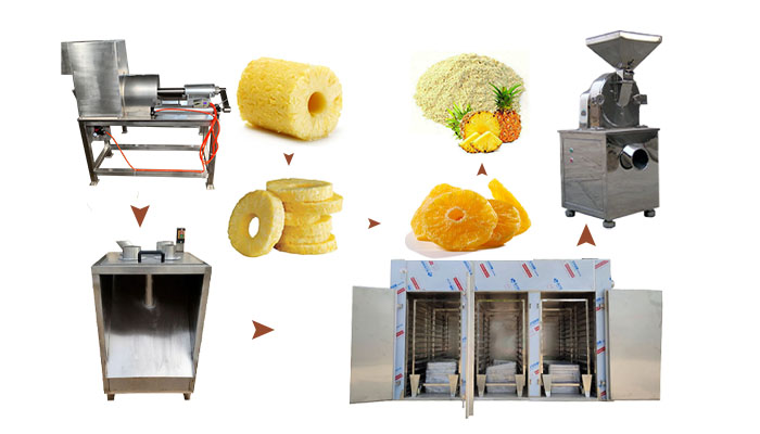 Máquina de processamento de pó de abacaxi