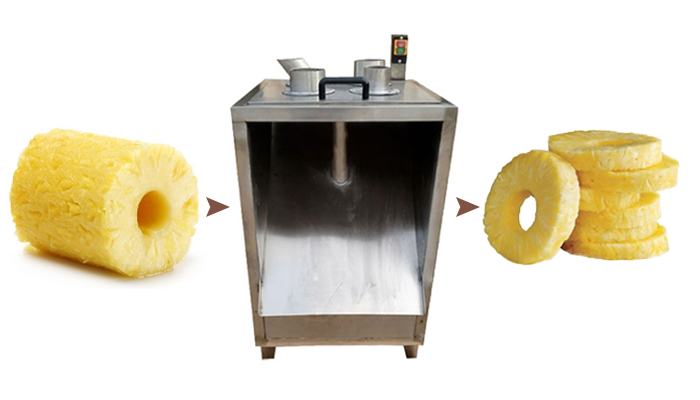 Máquina fatiadora de abacaxi