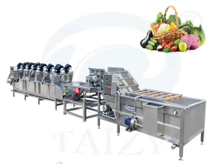 Dây chuyền rửa và sấy trái cây rau quả