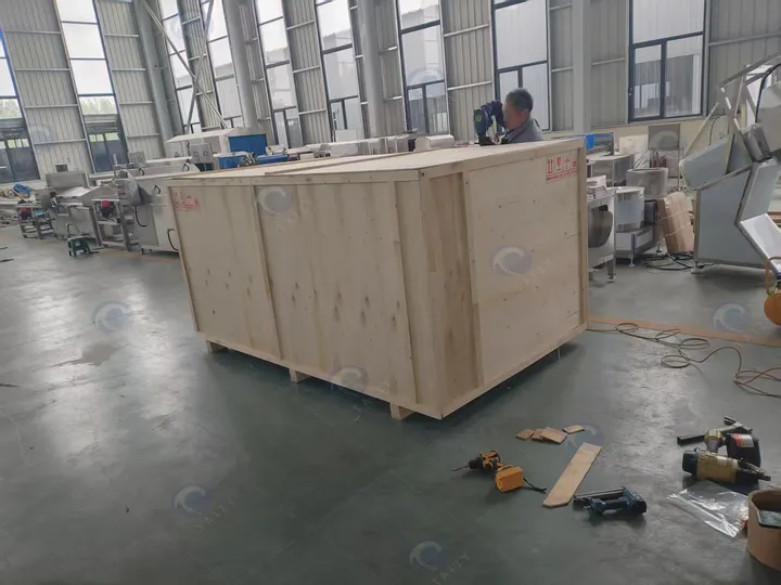 The bubble washing machine is already packed